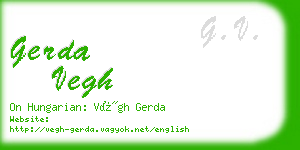 gerda vegh business card